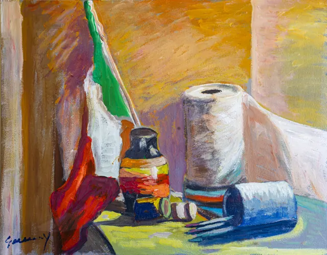 Aldo Geremicca, Natura morta col tricolore