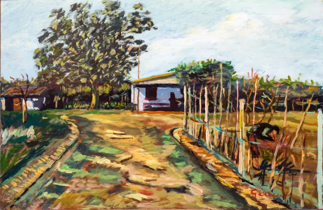 Aldo Geremicca, Viale con casa bianca